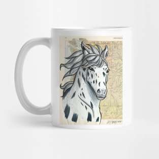 Appaloosa Horse on Map Mug